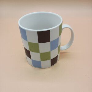 Starbucks Mug Vintage 2004 Checkerboard Ceramic Multicolor READ
